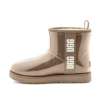 UGG Classic Clear Mini Didelis logotipas Fleece pamu&scaron;alas '' Moteri&scaron;ki (Unisex) Sniego batai 1113190 NCHS 37.0 brown