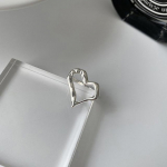 ANENJERY Love Heart Tailando sidabriniai žiedai moterims Dailūs atviri žiedai papuo&scaron;alai Dovanos Resizable