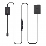 PD USB Type-C laidas prie NP-FW50 tu&scaron;čiosios baterijos nuolatinės srovės movos pakeitimas, skirtas Sony A7S2 A7S A7 II R RII juoda