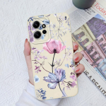 Gėlių dėklai, skirti Xiaomi Redmi Note 12 11 10 9 8 7 Pro Max Galinis dangtelis Mielas avokado mink&scaron;tas silikoninis fotoaparato apsauginis telefono fondas Redmi Coques Redmi Note 9T medžio rudos spalvos