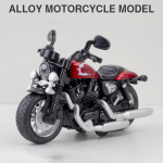 1:12 mastelių Harley motociklo slegiamo lydinio modelio žaislas, atsitraukimo funkcija su garsu ir &scaron;viesa vaikams, suaugusiems, dovanų kolekcija 1/12-13x8.5x6 cm