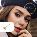 KODY PIERCING 9K auksinis auskarų vėrimas juvelyriniai dirbiniai vėžlys rutulinis galinis nosies smeigtukas &ndash; kokybi&scaron;kas auskarų vėrimas