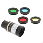 Metalinis 8&ndash;24 mm okuliaras + 4x objektyvo filtrų rinkinys astronominiam teleskopui