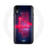 Coque pour Iphone XS Stranger Things Logo Transparent Saison 4 Bande annonce 2022