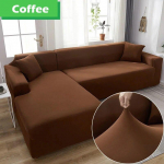 Elastinis sofos užvalkalas svetainei 1/2/3/4 vietų L formos kampinis sofos užvalkalas Chaise Longue tamprus sofos sofos fotelio užvalkalas 4 Seater 235-300cm