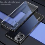 Itin plonas padengtas silikoninis TPU dėklas, skirtas Motorola Moto G84 G54 Galvaninis skaidrus smūgiams atsparus dangtelis, skirtas Moto G73 G53 G13 G23 G72 G62 G52 G42 For Moto G84 juoda