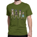 &bdquo;Gorillaz Rock&ldquo; reperio mar&scaron;kinėliai unisex moteri&scaron;ki 100 % medvilnės vintažiniai mar&scaron;kinėliai apvaliu kaklu mar&scaron;kinėliai trumpomis rankovėmis Didesnio dydžio unisex drabužiai 4XL