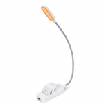 Amber Book Light Mini USB LED įkraunamas lankstus naktinis ap&scaron;vietimas, užsegamas stalinis &scaron;viestuvas Skaitymo lempa kelionėms miegamojo knygai