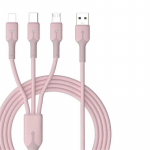 3 viename mobiliojo telefono 5A itin greito įkrovimo USB tipo C įkrovimo kabelis, skirtas &bdquo;iPhone&ldquo;, &bdquo;Xiaomi&ldquo;, &bdquo;Android&ldquo;, &bdquo;Huawei Vivo&ldquo; įkrovimo kabeliui 2 M