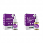 The Derma Co 2% Salicilo rūg&scaron;ties serumas su hamameliu ir gluosnio žievės ekstraktu aktyviam aknės gydymui - 10 ml & The Derma Co 2% Kojinės rūg&scaron;ties veido serumas - 10 ml