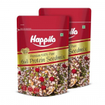 Happilo Premium 6 viename super sėklų ir rie&scaron;utų mi&scaron;inys 250g (Pakuotėje 2 vnt), Skrudintos moliūgų sėklos, linų sėklos, arbūzų sėklos, čija sėklos, sojų rie&scaron;utai, dietiniai užkandžiai
