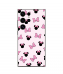 Coque - Maniacase - Samsung Galaxy S25 Ultra - Silicone - Souple - Minnie, noeud rose