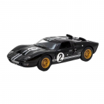 Žaislinio automobilio modelis 1/32 mastelis 1966 Ford GT40 MKII lenktyninis raliui lydinio liejinys miniatiūrinis transporto priemonės kolekcija dovana vaikams berniukui juoda