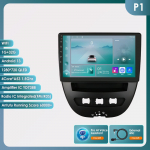 Ossuret Carplay 2din Android Automagnetola Peugeot 2005 Toyota Aygo 2014 Citroen C1 Automagnetolai Multimedia Vaizdo Grotuvas GPS Navigacija Carplay Auto 4G RDS DVR P1 4Core 1G 32G AI