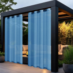 Vienspalvė terileno vandeniui atspari UV spinduliams atspari užuolaida 132*213 cm (Grommet Panel)
