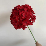 Vienos galvos didelės hortenzijos modeliavimo gėlė, violetinė vestuvių salė Gėlių meno vadovas Gėlių kompozicijos mink&scaron;tos atramos