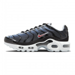 Nike Air Max Plus GS Juodos Mėlynos Spalvos Vaikų Sportbačiai &Scaron;viesiai Dūminės Pilkos, Tvirtos Oranžinės CD0609-023 37.5