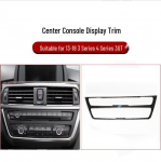 BMW 3/4 serijos anglies pluo&scaron;to centrinės konsolės ekrano rėmelis 316i/320i F30 interjerui.