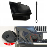 Automobilio priekinio buferio tempimo kablio dangtelis, dažytas 51115A477A0, skirtas BMW X3 X4 IX3 G01 G02 G08 -2024, priekabos dangtelis Bright Black