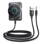 UGREEN naujausia Bluetooth automobilio jungtis ir triuk&scaron;mo slopinimo Bluetooth Aux imtuvas automobiliui ir stereo sistemai. Įkrovimas nereikalingas. 5.4 Imtuvas, [Patobulintas juoda