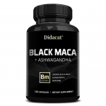 Didacat Juodoji Maca + Ashwagandha Maisto papildas 120 kapsulių 120 Capsules