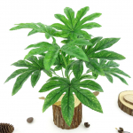 Yousheng Home Decor 9 lapai/1 vnt dirbtinis žalias augalas