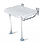 Sulankstomas du&scaron;o suoliukas, prisukamas, prisukamas vonios sėdynė, ant sienos tvirtinama vonios kėdės kėdutė su neslystančia kėdute White and silver