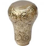 Viduramžių kopijos vaik&scaron;čiojimo lazdos rankena Rankų darbo lazdos lazdelės žalvario rankenėlės formos auksinės spalvos &ndash; vintažinio stiliaus medinių lazdelių priedai