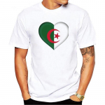 Alžyras &Scaron;alies Logotipo Spauda MadaT Alžyras Unisex Mar&scaron;kinėliai Arabų Tautos Vėliavos Drabužiai Vir&scaron;ūnės S