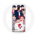 Coque pour Samsung Galaxy J3 2017 BTS Affiche Memebers Cadeau de No&euml;l 2023