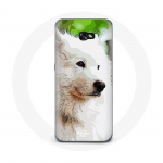 Coque pour Samsung Galaxy A5 2017 Chien Samoy&egrave;de Blanc