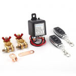 Automobilio nuotolinio baterijos atjungimo jungiklis 12V24V 200A nuotolinio valdymo pultas nuo vagystės 24V 200A juoda