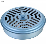 Sandalmedžio stovas Atbaidantis smilkalų lėk&scaron;telė su dangteliu Uodų spiralių laikiklis Metalinis padėklas Apsauga nuo uodų Naudingas namams Vie&scaron;bučiui Patvarus Porta sidabras