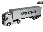 1 modelis:32, VOLVO FH, sidabrinis vilkikas - sidabrinė priekaba (C32691VOFHS) 1