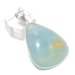 Aquamarine Gemstone Handmade 925 Sterling Silver Jewelry Pendant 1.89 r4u42
