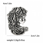 Vintage Creative Medusa sagė, asmeniniai drabužių segtukai, priedai Corsage .