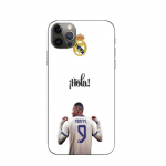 Coque Maniacase pouriPhone 13 pro Kylian Mbappe Real Madrid 9 Hola juoda