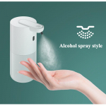 Automatinis indukcinis muilo dozatorius putplasčio plovimo telefonas i&scaron;manusis rankų plovimo muilo dozatorius alkoholio pur&scaron;kimo dozatoriaus plovimas Alcohol spray style balta