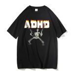 Adhd Skeletas Memas Mar&scaron;kinėliai Klasikiniai Vintažiniai Humoristiniai Siaubo Juokingi Kaukolės Mar&scaron;kinėliai Vyrams Moterims Kasdieniai Hip Hop Vasariniai Didelio Dydžio Mar&scaron;kinėliai XL