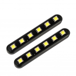 Galinių žibintų juostelių blyksčių žibintų komplektas LED motociklo sunkvežimio keturračio komplektas &scaron;oninis galinis 2 vnt ABS+LED Patogus ir lengvas montavimas CHINA