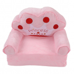 Sulankstoma vaiki&scaron;ka sofa 2 viename, atlenkiama, miela sofa-lova svetainei, miegamajam, su karūnos ra&scaron;tu, rožinė 3 two layers