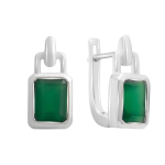 Sidabriniai auskarai su natūraliu agatu 2.938ct (2174059) smaragdas