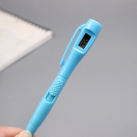 1 vnt. elektroninis laikrodžio ra&scaron;iklis biuro laikrodžiui, elektroninis testinis rutulinis ra&scaron;iklis, &bdquo;Kawaii Creative&ldquo; 1pc balta