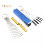 Karbiuratoriaus valymo rinkinys Nerūdijančio plieno ir nailoniniai &scaron;epetėliai motociklui, suvirinimo degikliui, keturračiui, įvairaus dydžio adatos (0.4-7mm) su aliumininiu korpusu, atsparus rūdims set