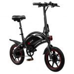 DYU D3F Folding Electric Bike For Adult 36V10Ah Battery 250W Motor All Terrain Electic Bicycle 14 Inch Off-Road Tires Outdoor e-bike