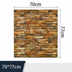 70*77cm 3D Vandeniui atsparūs lipnūs ypač stori XPE putų retro plytų ra&scaron;to tapetai apsaugai nuo smūgių, svetainės, miegamojo, vaikų kambario dekoras 10pcs