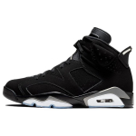 Air Jordan 6 Retro Chrome Vyri&scaron;ki sportbačiai Juoda Metalinė-Sidabrinė DX2836-001 41