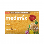 Medimix Ajurvedinis sandalmedžio muilas 125g x 5 Muilas| &Scaron;velnus valomasis muilas su sandalmedžio ir Eladi aliejumi natūraliam spindesiui, lygesnei odos spalvai ir gyvybingai odai