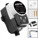 Automatinis stiprinimo siurblys Vandentiekio vamzdyno stiprintuvas Vandens &scaron;ildytuvas Du&scaron;as Du&scaron;as Vonia Vandens slėgis Slėginis Tylus EU juoda