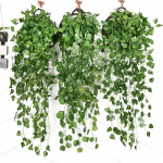 1 vnt Dirbtinių augalų vynmedžiai Pakabinami Rattan lapai &Scaron;akos Namų dekoras Plastikas netikro &scaron;ilko lapų augalas Gebenė Lauko sodo vestuvių dekoravimas watermelon leaves
